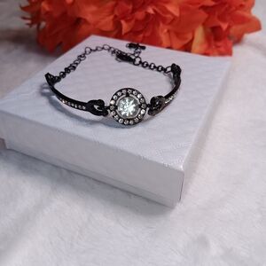 Elegant Black and Silver Bracelet